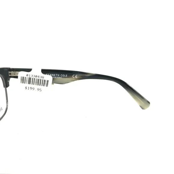Kenneth Cole Eyeglasses Frames KC0257 005 MATTE Black Gray Horn 53-16-140 - Picture 9 of 12